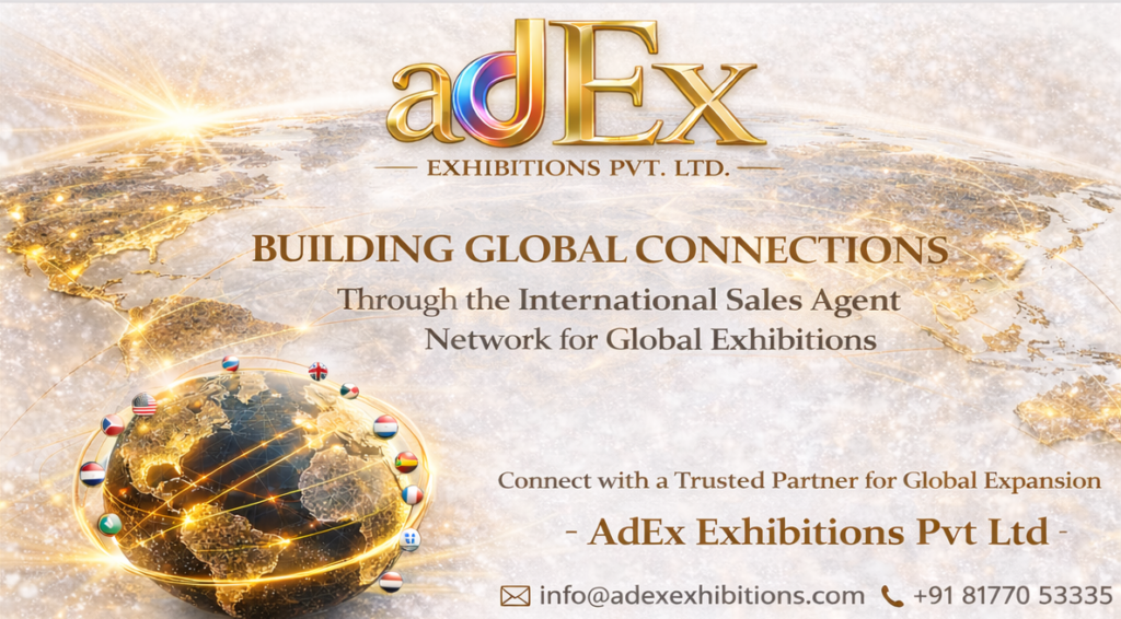 International sales agent network for exhibitions